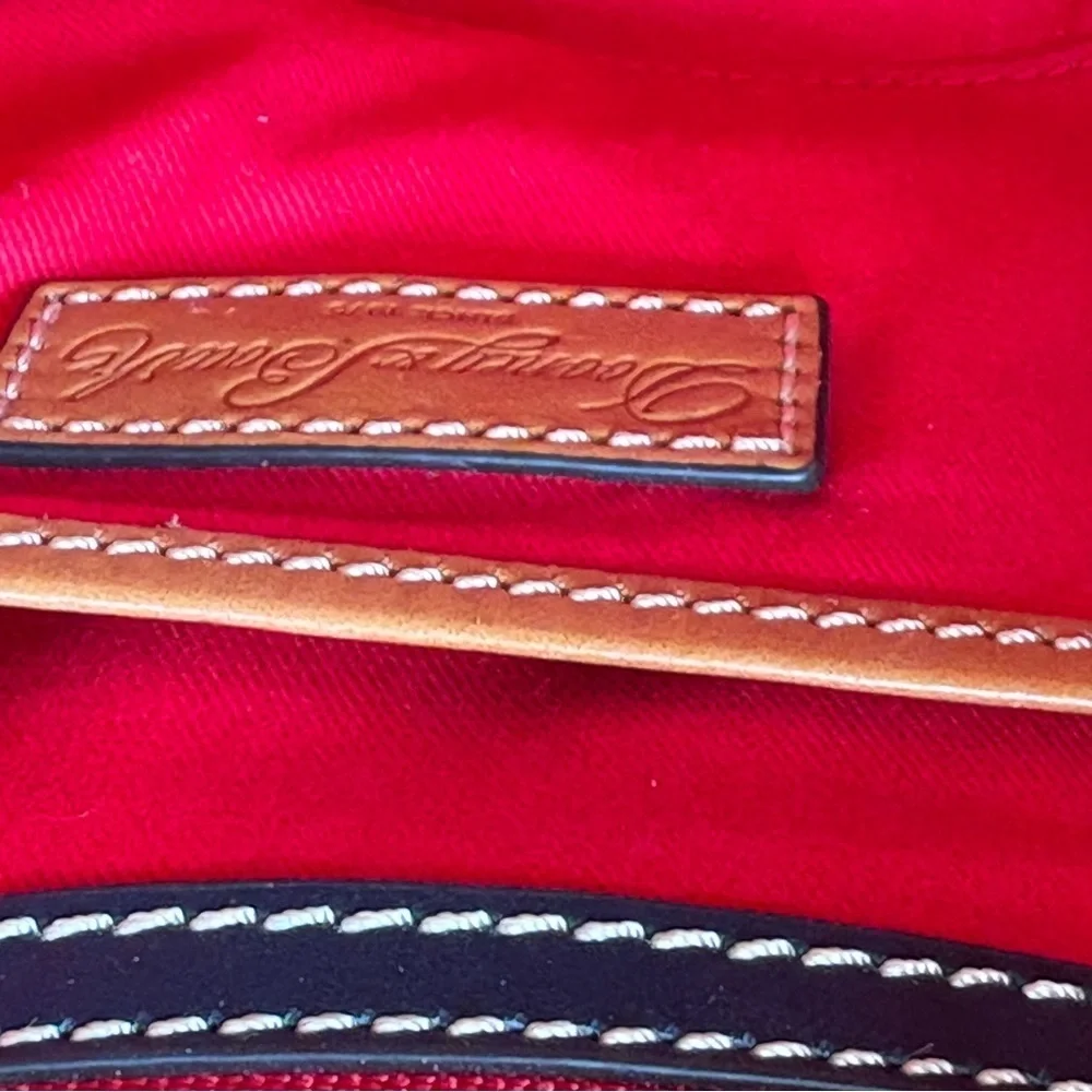 Dooney & Bourke Florentine Ridley Crossbody Bag Navy Leather - Picture 9 of 10